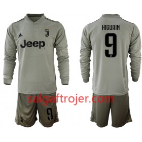 Juventus Fodboldtrøjer HIGUAIN 9 Børn Udebanesæt 2018/19 Langærmet